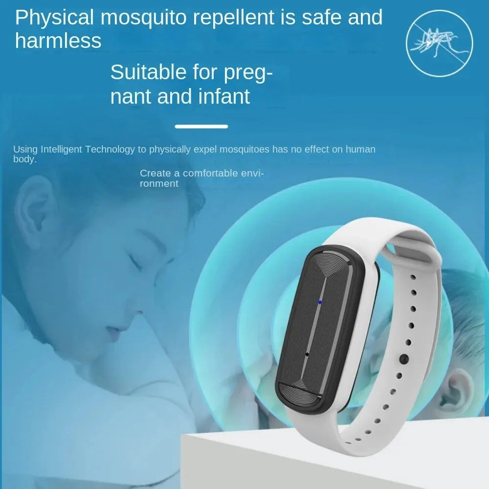 M90 Ultraschall Mückenschutz Armband – Elektronischer Insektenschutz für Kinder, Erwachsene Schwangere
