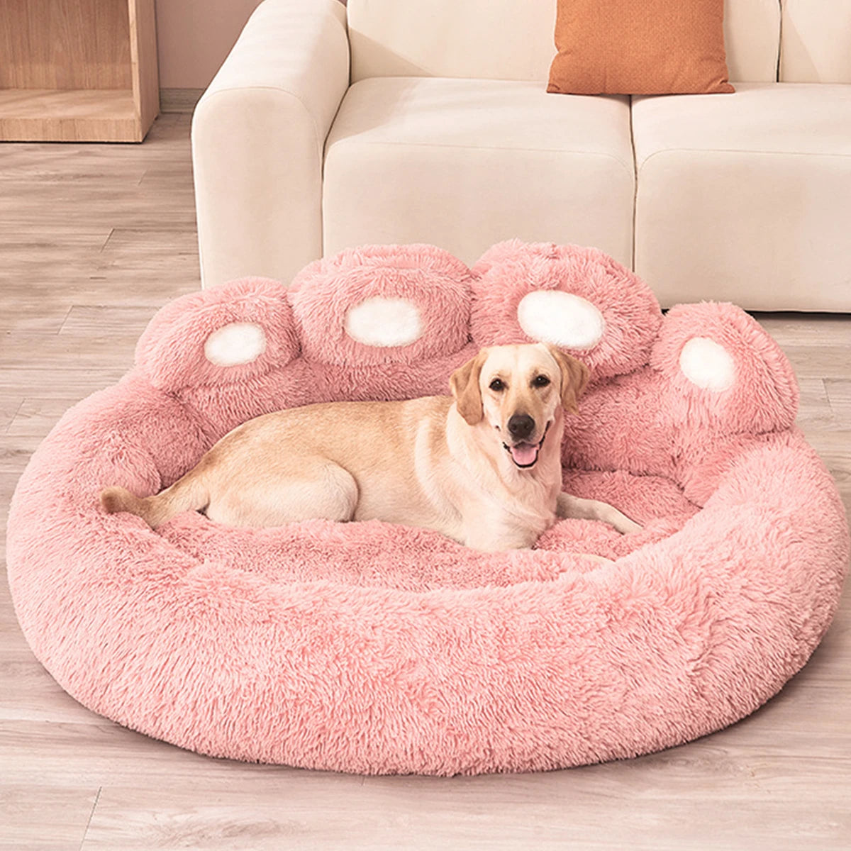 Flauschiges Hundebett Weiches Kuschelnest für Hunde & Katzen Verschiedene Größen