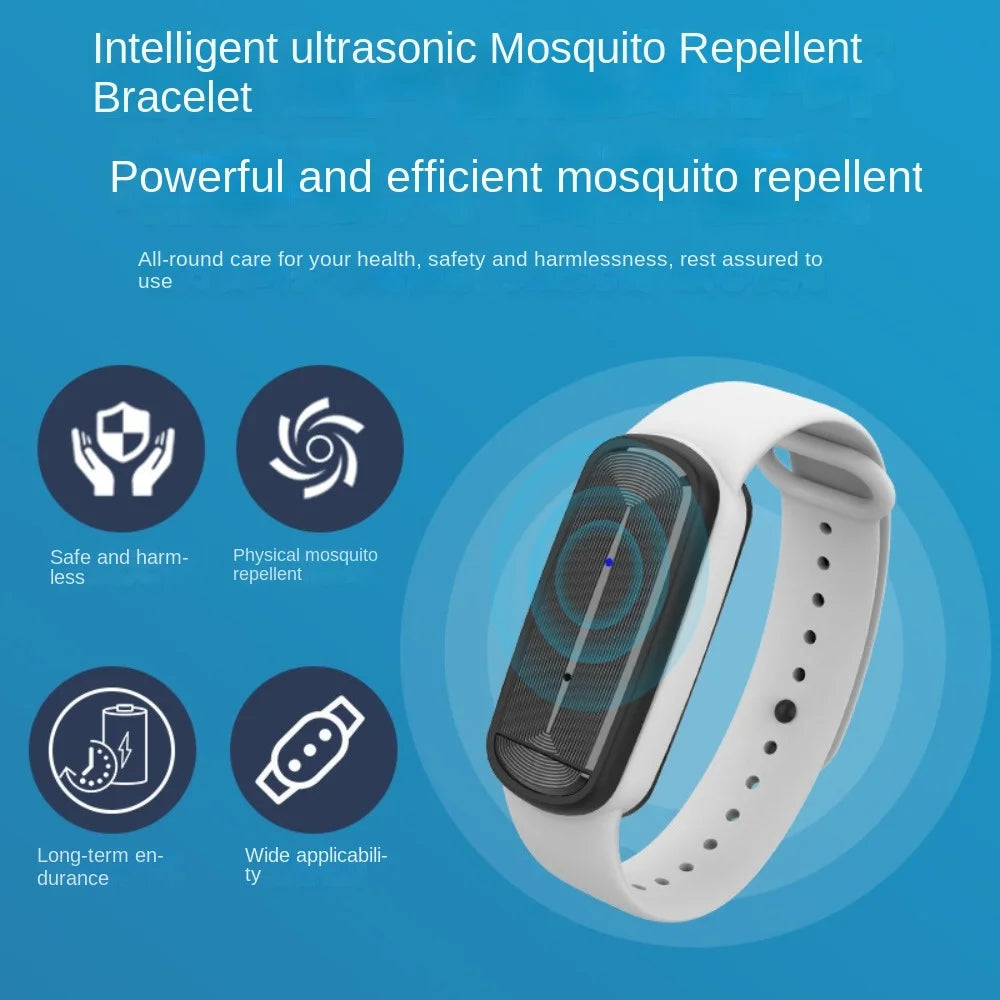M90 Ultraschall Mückenschutz Armband – Elektronischer Insektenschutz für Kinder, Erwachsene Schwangere