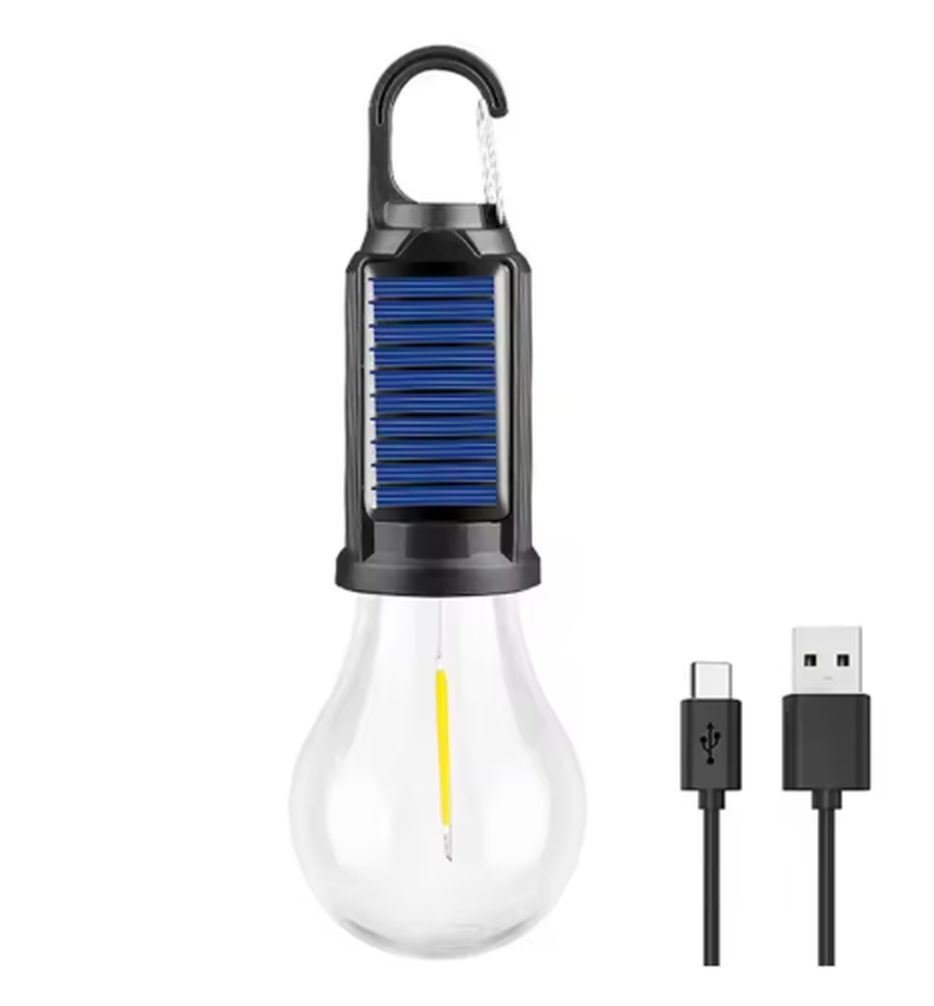 Camping LED Lampe mit USB-Aufladung – Tragbare Outdoor-Laterne mit Haken und hoher Helligkeit