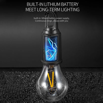 Camping LED Lampe mit USB-Aufladung  – Tragbare Outdoor-Laterne mit Haken und hoher Helligkeit