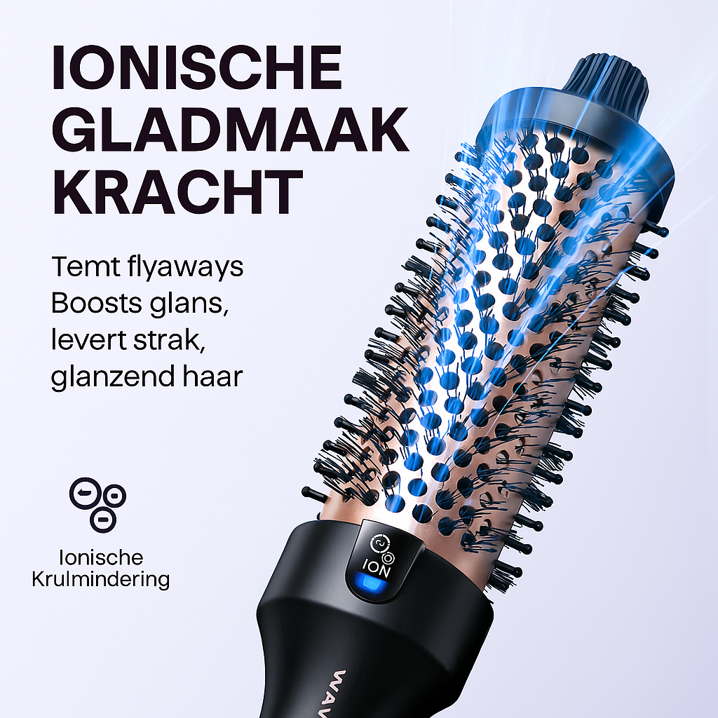 Wavytalk Thermobürste – 1,5 Zoll Heizbürste mit Ionen-Technologie