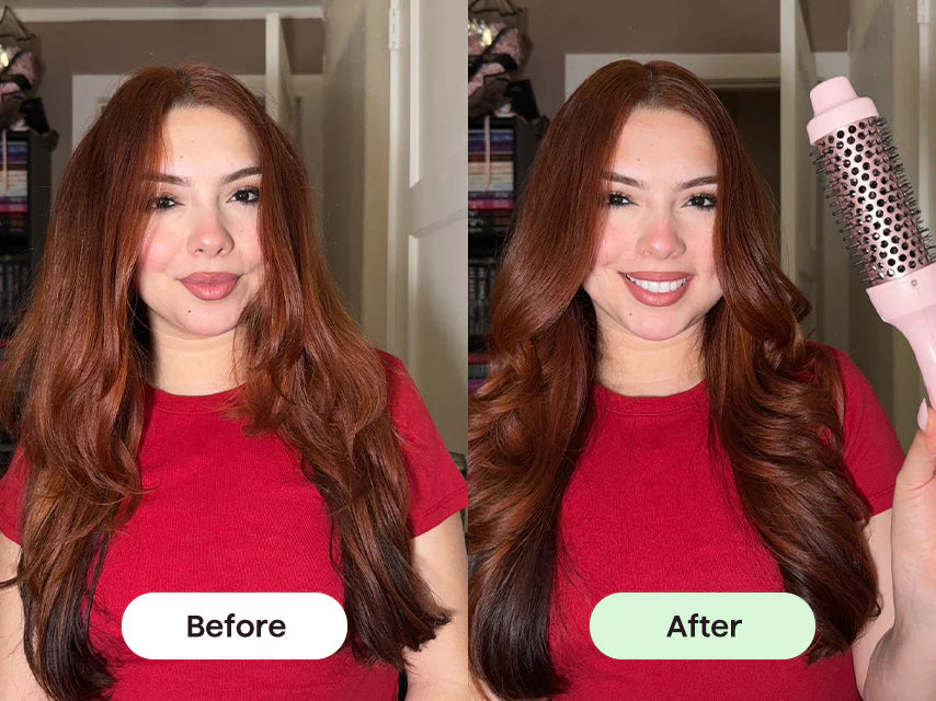 Wavytalk Thermobürste – 1,5 Zoll Heizbürste mit Ionen-Technologie